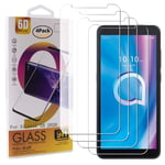 Guran 4 Pack Tempered Glass Screen Protector For Alcatel 1B (2020) Smartphone Scratch Resistance Protection 9H Hardness HD Transparent Shatter Proof Film