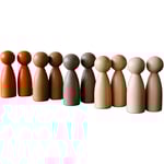 Peg People of the World – träfigurer, H: 7,5 cm, mixade färger, 10 st./ 1 förp.