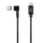 Câble USB-C à USB-C aiino MagPower, câble magnétique de charge 2M compatible avec MacBook 12", MacBook Pro 13" et 15" et Macbook Air 2020 - Noir