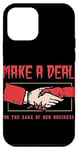 iPhone 12 mini Make a Deal for the sake of our business Satanic Devil hand Case