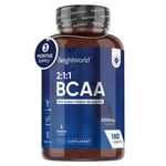 BCAA - 180 Tablets - 2:1:1 Amino Acid - Vitamin B6 - Vitamin B12 - Muscle growth