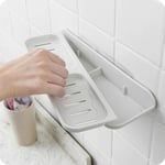 Bathroom Wall Mounted Suction Cup Soap Holder Box Dish S