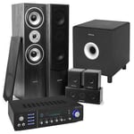 Fenton Bluetooth home cinema set with 5 speakers and 10 "subwoofer - Black, Fenton Bluetooth hemmabiouppsättning med 5 högtalare och 10 "subwoofer - svart