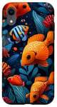 iPhone XR Cute Coral Reef Fishes Pattern Ocean Case