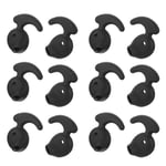 Hemobllo 20 Pairs Ear Gel Ear Buds Tips Anti-Slip Soft Silicone Replacement Earbud Covers Earphone Protective Tips Compatible for Samsumg Galaxy Earphone Black