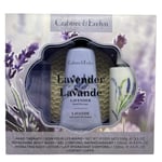 Crabtree & Evelyn Lavender Hand Therapy, Body Wash and Body Lotion 4 Piece Gift