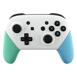eXtremeRate Coque de Remplacement pour Nintendo Switch Pro Manette, Coques Avant Arrière Poignées Grips pour Manette Switch Pro Coque Customisé Menthe Vert et Bleu Céleste
