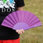 eBuyGB Pride 2023 Purple Plastic Hand Fan for Gay Pride, Lesbian, Bi, Trans Parade Festival Merch, LGBT, LGBTQ Merchandise