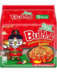 5 st Samyang Buldak Hot Chicken Ramen Kimchi - Hel Paket 675 gram