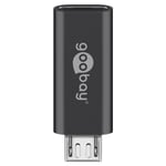 Goobay - Micro-USB/USB-C™ otg Hi-Speed Adapter pour Connecter les Câbles de Chargement - Prise femelle usb-c™ Connecteur micro usb 2.0 (type b)