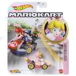 Hot Wheels Mario Kart - Voiture en métal 1/64 - Figures Cat Peach Standard Kart