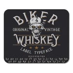 Mousepad Computer Notepad Office Vintage Label Typeface Named Biker Whiskey Home School Game Player Computer Worker Inch