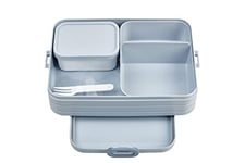 Mepal - Panier-Repas Bento Take A Break pour Large - Boite Repas Compartiment - Lunchbox pour Sandwichs, Petits Snacks et Restes - Snack & Déjeuner - 1500 ml - Nordic Blue
