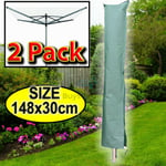 🔥2 Pack Waterproof Rotary Washing Line Cover Clothes Airer Garden Parasol Cover