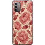Nokia G21 Genomskinligt Skal Rose Bloom