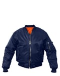 Rothco MA-1 Bomberjacka / Pilot Jacka (Navy, XL) XL Navy