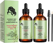 Rosemary Mint Scalp and Hair Strengthening Oil for Healthy Hair Growth,Eyelash &