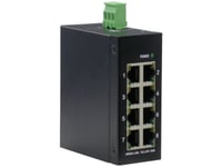 Roline Industrial Switch, 8X Rj-45, Unmanaged, Full Duplex