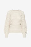 Vero Moda - Tröja vmFina LS O-neck Pullover - Beige