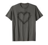 Coquette Heart Symbol of Love Valentines Day Roses T-Shirt