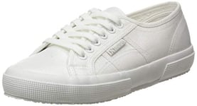 Superga Women's 2750-lamew Low-Top Sneakers, White Total White 956, 3.5 UK