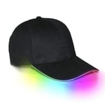 Caps med LED - Svart, RGB Lys