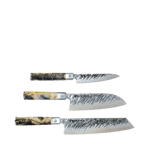 Satake Ame knivset med Petty, Santoku & Kiritsuke