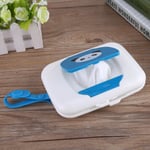 Baby Infant Outdoor Travel Stroller Wet Wipes Box Tissue Cas 蓝色熊猫