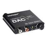 SOUTHSKY 192KHZ DAC,BASS Volume Control,Digital to Analog Audio Converter,SPDIF Coaxial to 2 RCA and 3.5mm Headphone Jack,Overall Volume and BASS Adjustable
