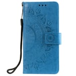 Snow Color Leather Wallet Case for Galaxy S20 Ultra with Stand Feature Shockproof Flip, Card Holder Case Cover for Samsung Galaxy S20 Ultra - COHH050689 Blue
