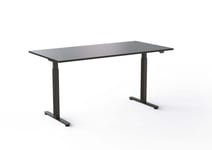 Wulff Höj och sänkbart skrivbord 160x80cm Färg på stativ: Svart - bordsskiva: laminatskiva