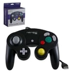Manette Pad Joystick Style Nintendo GameCube avec câble USB intégré Pour Ordinateur PC & Mac - Rétro Gaming - Noir