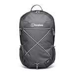 Berghaus Unisex 24/7 Backpack 20 Litre, Comfortable Fit, Durable Design, Rucksack for Men and Women, Grey Pinstripe/Jet Black, 20 Litres