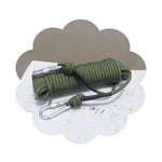 LHR Corde d'escalade en fil d'acier de 10 mm de diamètre - Accessoire de randonnée - Corde de sécurité haute résistance (vert militaire) - Équipement d'extérieur (taille : 80 m)