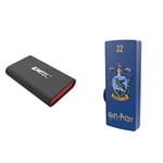 Emtec - Pack mobilité - Disque SSD X210 256 GB + Clés USB Harry Potter Ravenclaw M730 32 GB