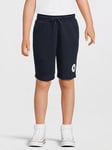 Converse Older Boys Printed Chuck Patch Shorts - Navy, Navy, Size 7-8 Years