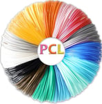 Filaments PCL Yungden 1,75 mm pour Stylo 3D, Recharges pour Stylo D'impression 3D Basse Température, 20 Couleurs, Longueur totale 100 m, Compatibles avec Les Stylos 3D Filapen (Stylo 3D non Inclus).