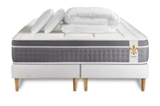 Pack matelas sommier 160x200 oreiller couette