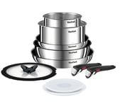 Tefal Ingenio Emotion 10 Piece Stainless Steel Induction Compatible Pan Set