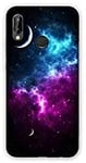 Coque pour Samsung Galaxy A40 Espace Univers Galaxie - Bleu Violet N