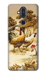 French Country Chicken Case Cover For Nokia 8.1, Nokia X7