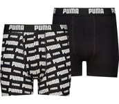 Logo Print Boxer 2-pack JR kalsonger Barn Black 134/140