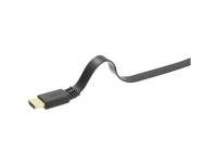 SpeaKa Professional HDMI Tilslutningskabel HDMI-A-stik, HDMI-A-stik 1.00 m Sort SP-7541948 Audio Return Channel, forgyldte stik, ekstremt fleksibelt, Ultra