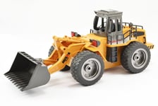 Huina RC Bulldozer Loader w/ Metal Bucket & Lights - Full 6 Channel Function!