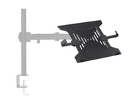 Monoprice Laptop Holder Attachment for LCD Desk Mounts - Black, Ideal for Work, Home, Office Laptops - Workstream Collection, Monitor Mount/Stand Sold Separately