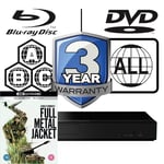 Panasonic Blu-ray Player DP-UB159 Zone Free MultiRegion 4K Full Metal Jacket UHD