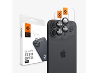 Spigen Optik Pro Ez Fit, Approach, Iphone 16 Plus, Dammresistent, Reptålig, Transparent, 2 Styck