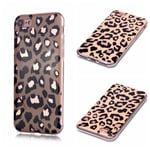 iPhone SE 3 5G (2022) / SE 2020 / iPhone 8/7 - Gummi cover - Selvlysende effekt - Marmor Design - Leopard