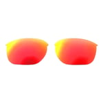 Walleva Fire Red Polarized Replacement Lenses For Oakley Sliver Edge Sunglasses