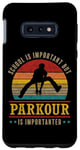 Coque pour Galaxy S10e Parkour est important Free Runner Retro Vintage